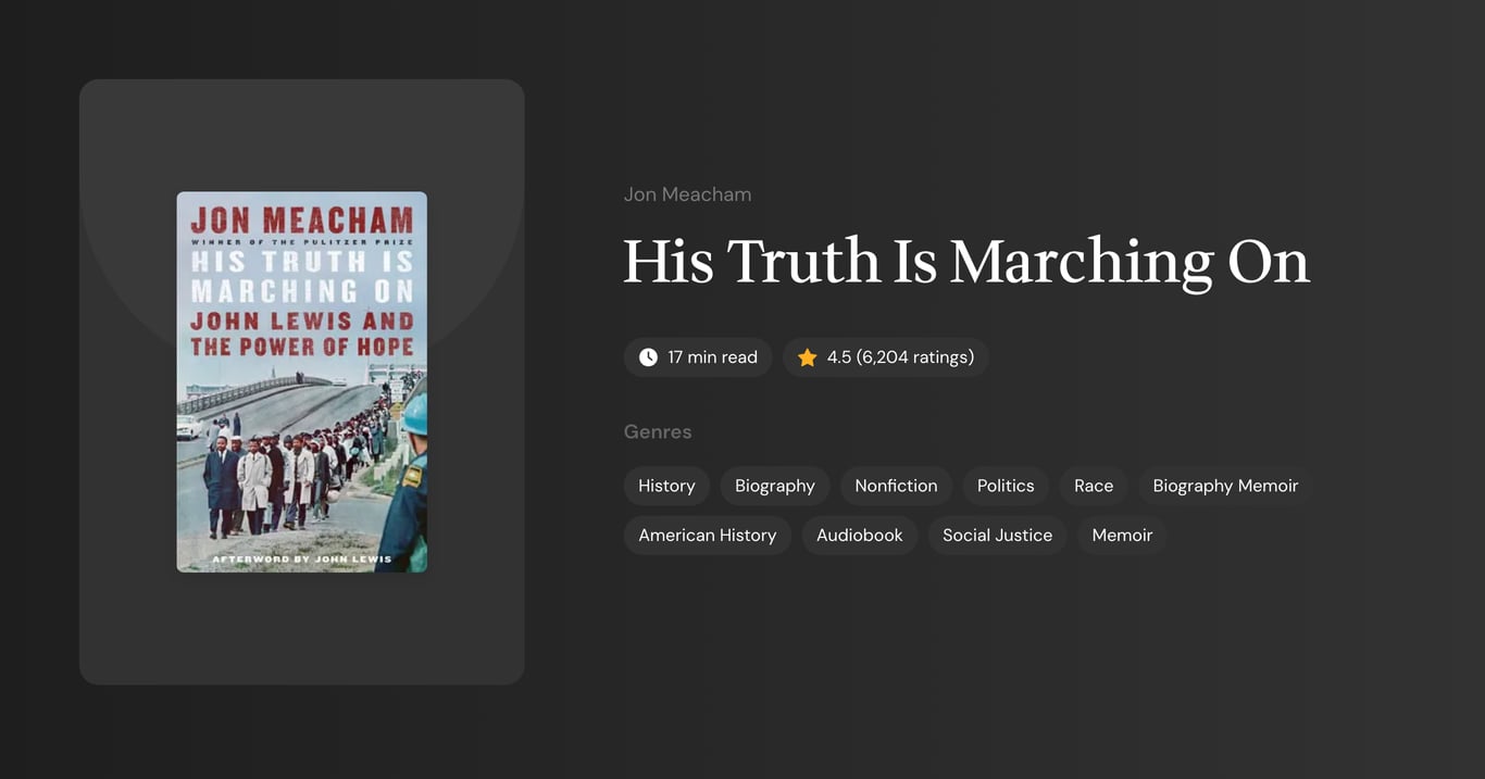 His Truth Is Marching On Book Summary