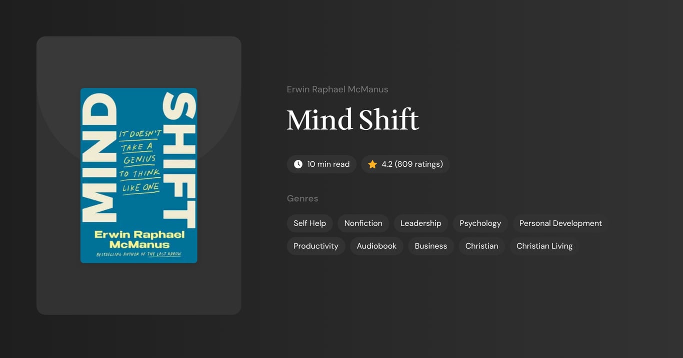 Mind Shift Book Summary