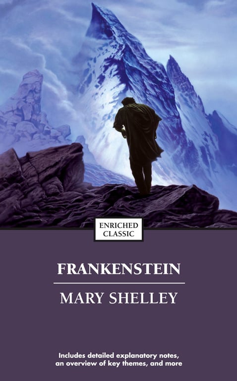 Book cover of Frankenstein by Mary Shelley