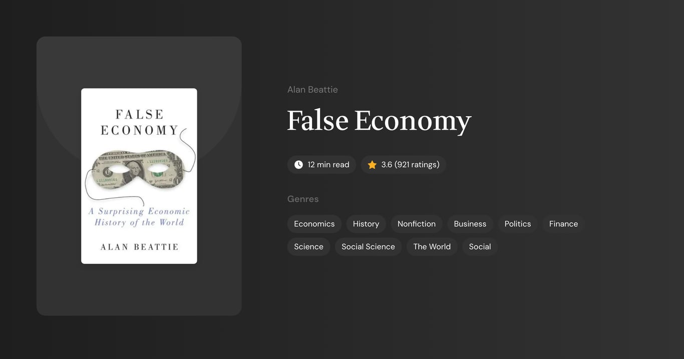 False Economy Book Summary
