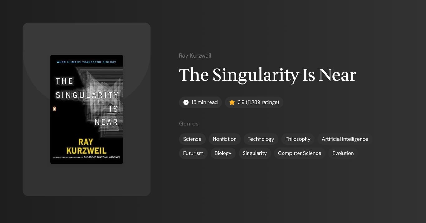 The Singularity Is Near Book Summary