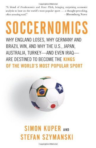 Book cover of Soccernomics by Simon Kuper