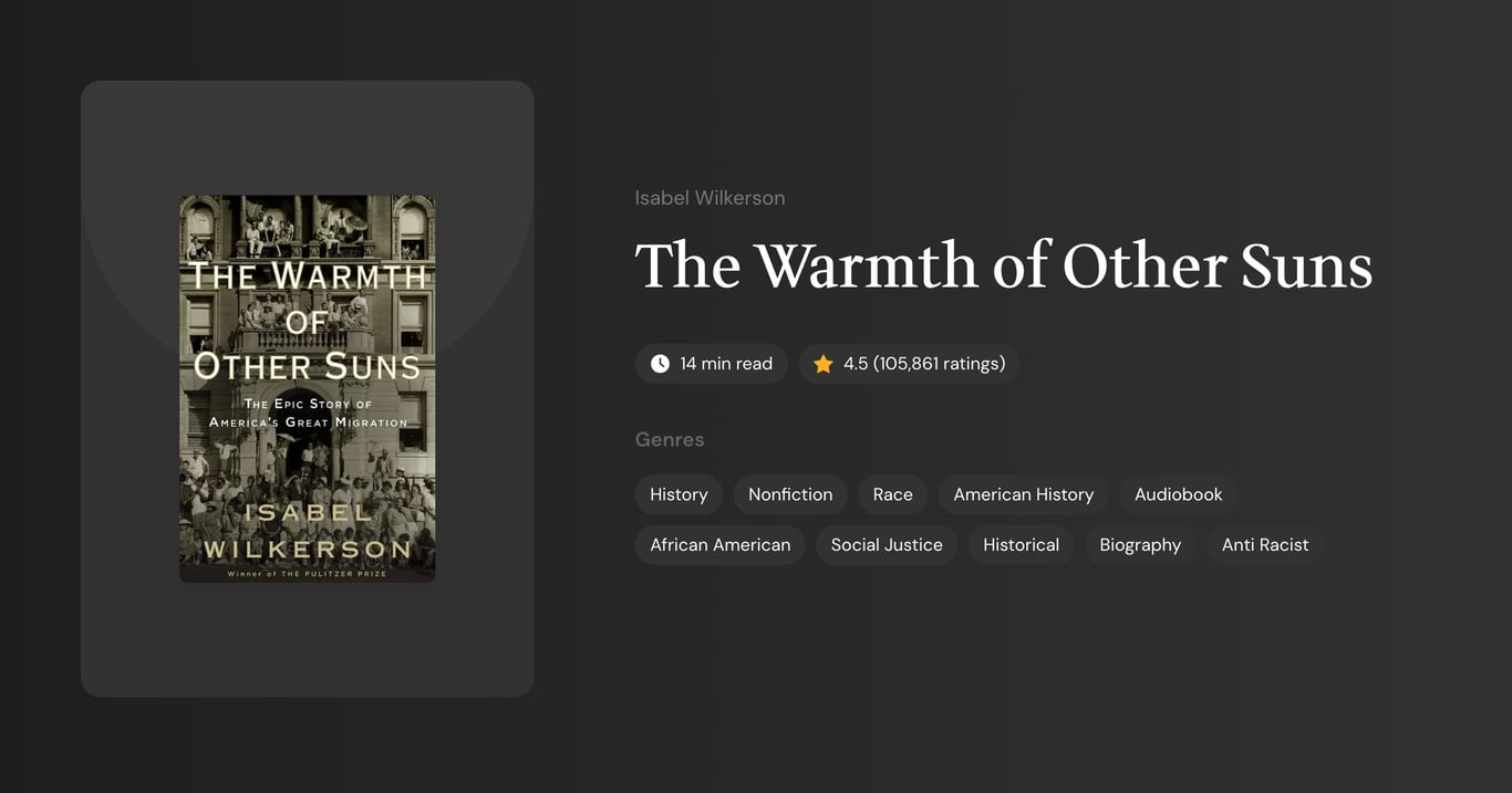 The Warmth of Other Suns Book Summary