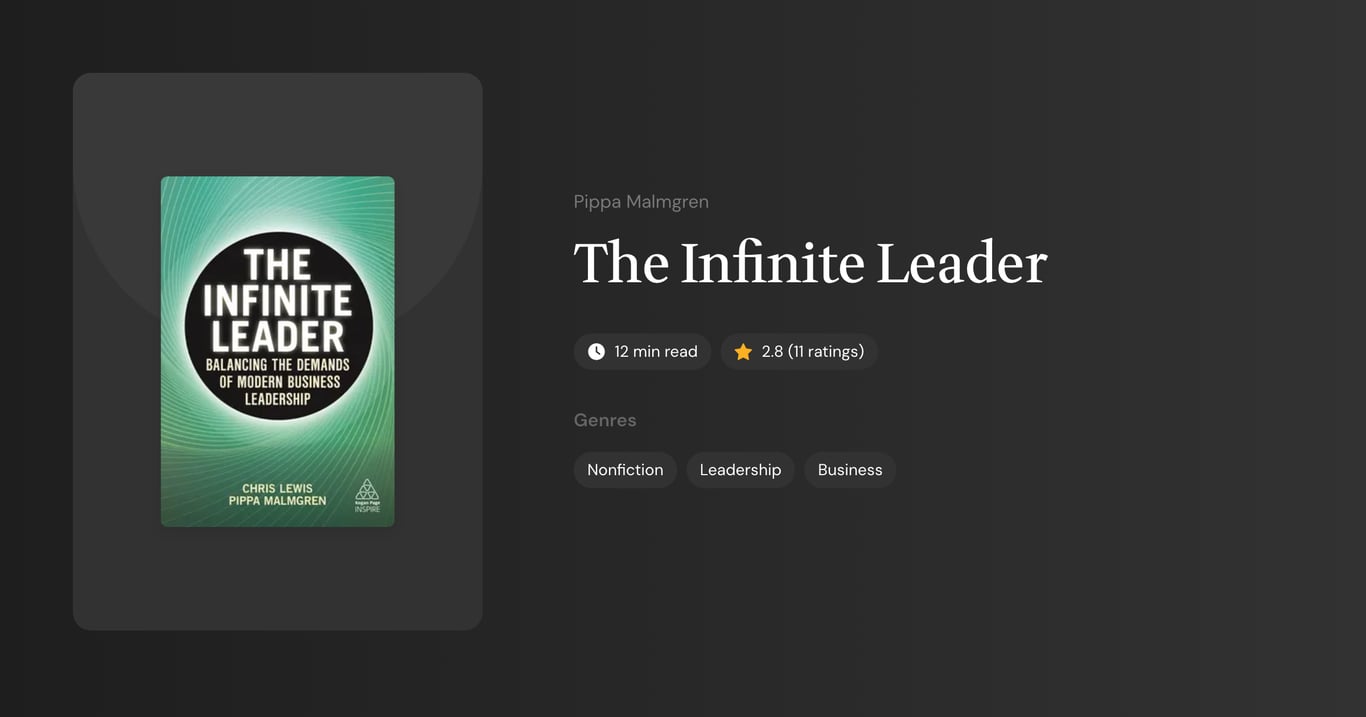The Infinite Leader Book Summary