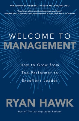 Book cover of Welcome to Management by Ryan Hawk