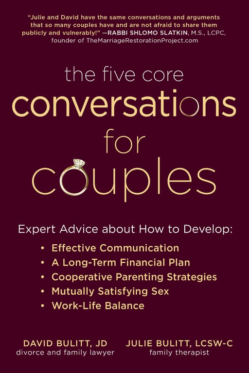 Book cover of The Five Core Conversations for Couples by David Bulitt