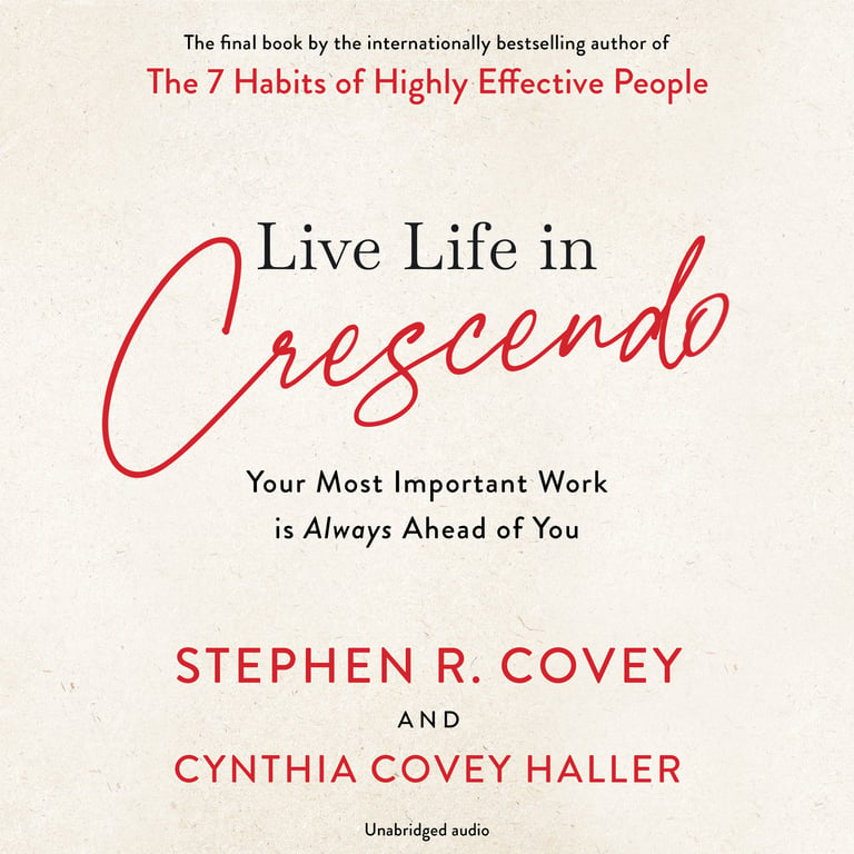 Book cover of Live Life in Crescendo by Cynthia Covey Haller