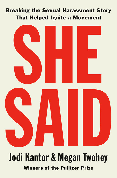 Book cover of She Said by Jodi Kantor