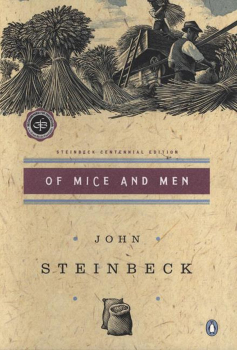 Book cover of Of Mice and Men by John Steinbeck