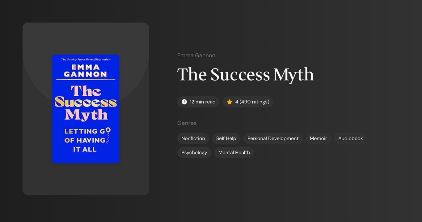 The Success Myth Book Summary