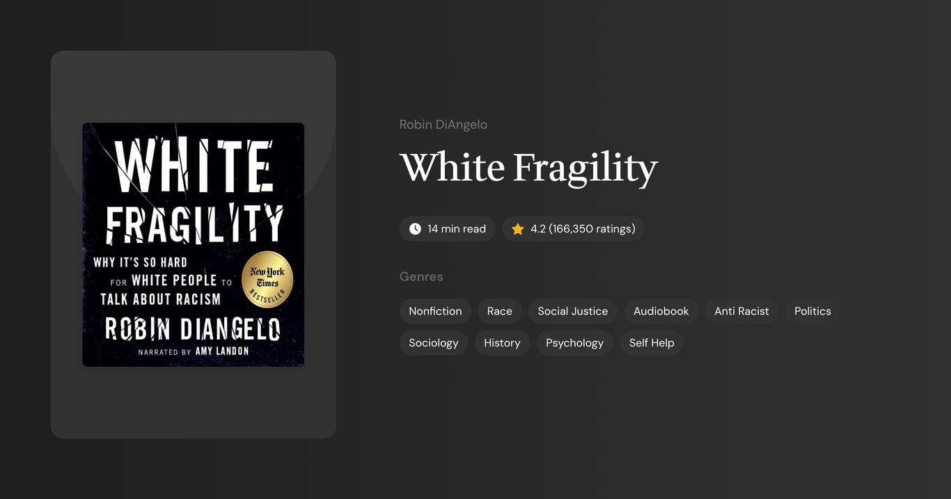 White Fragility Book Summary