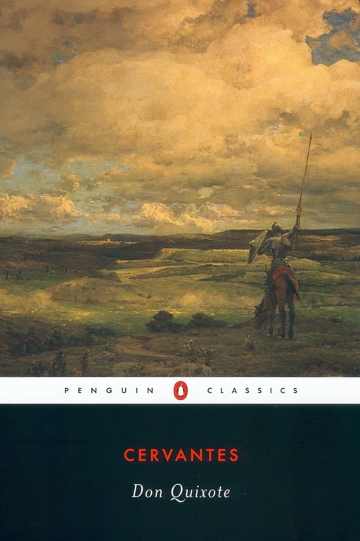 Book cover of Don Quixote by Miguel de Cervantes