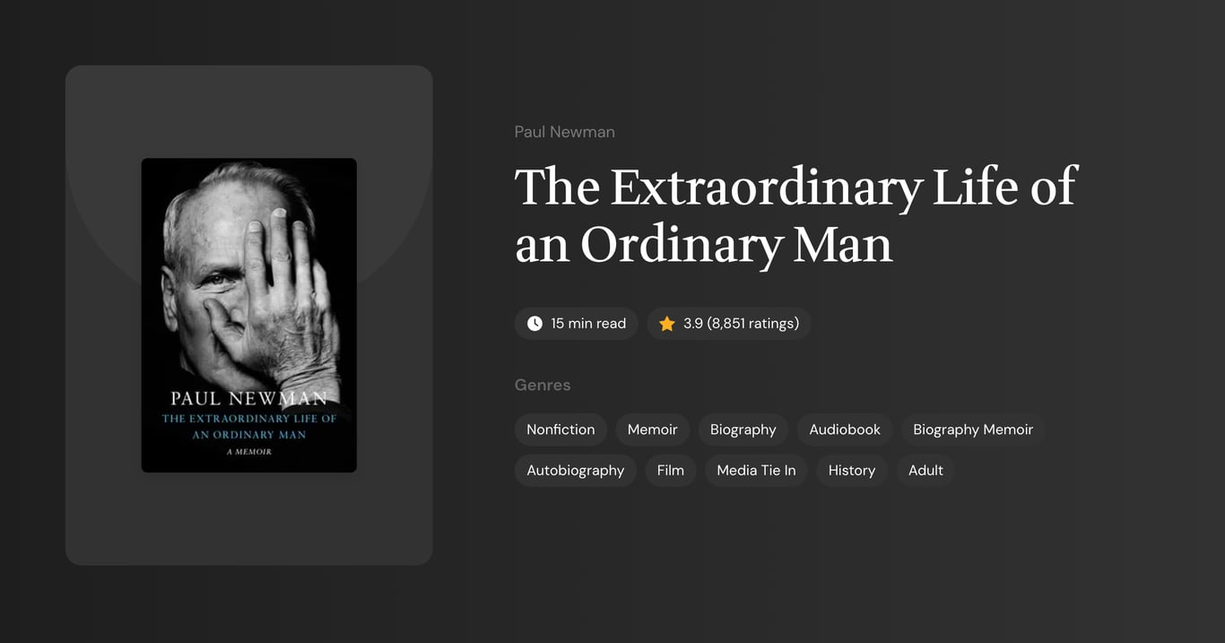 The Extraordinary Life of an Ordinary Man Book Summary