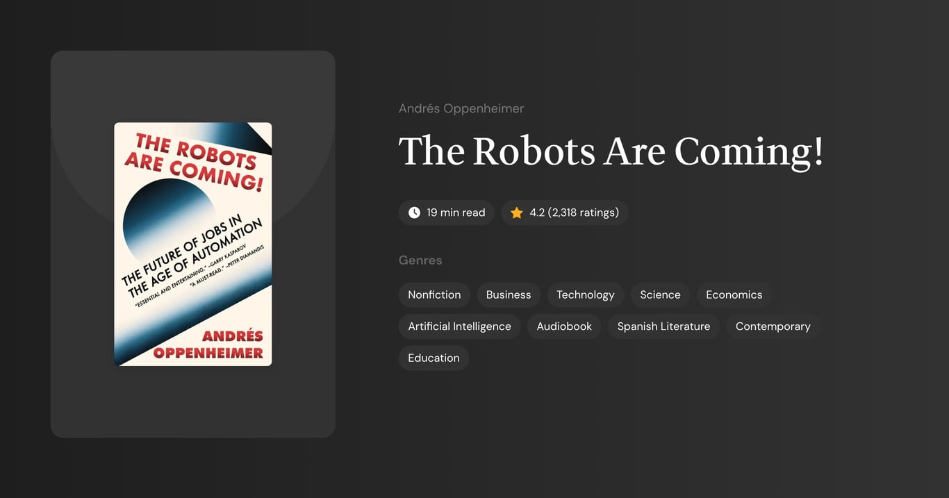 The Robots Are Coming! Book Summary