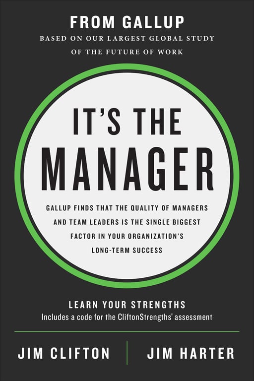 Book cover of It's the Manager by Jim Clifton