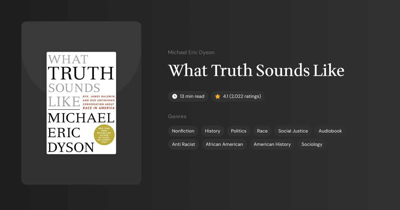 What Truth Sounds Like Book Summary