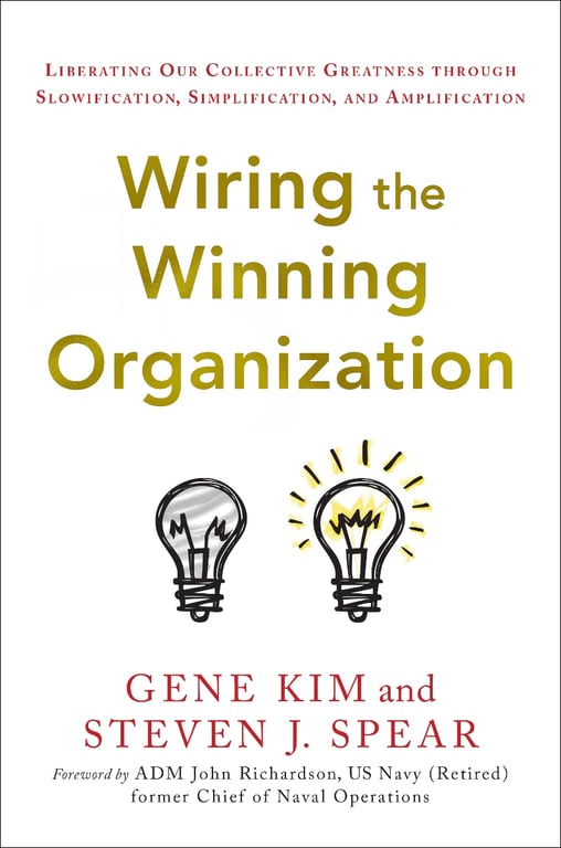 Book cover of Wiring the Winning Organization by Gene Kim