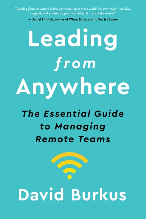 Book cover of Leading from Anywhere by David Burkus