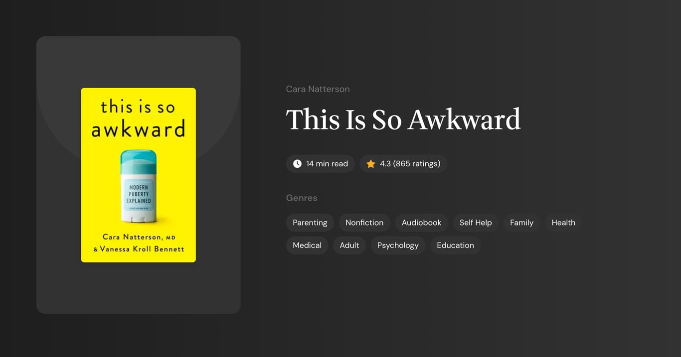 This Is So Awkward Book Summary