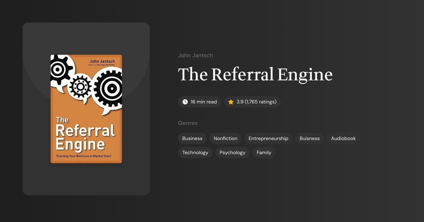 The Referral Engine Book Summary