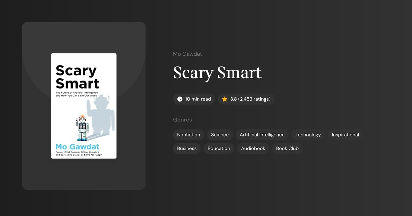 Scary Smart Book Summary