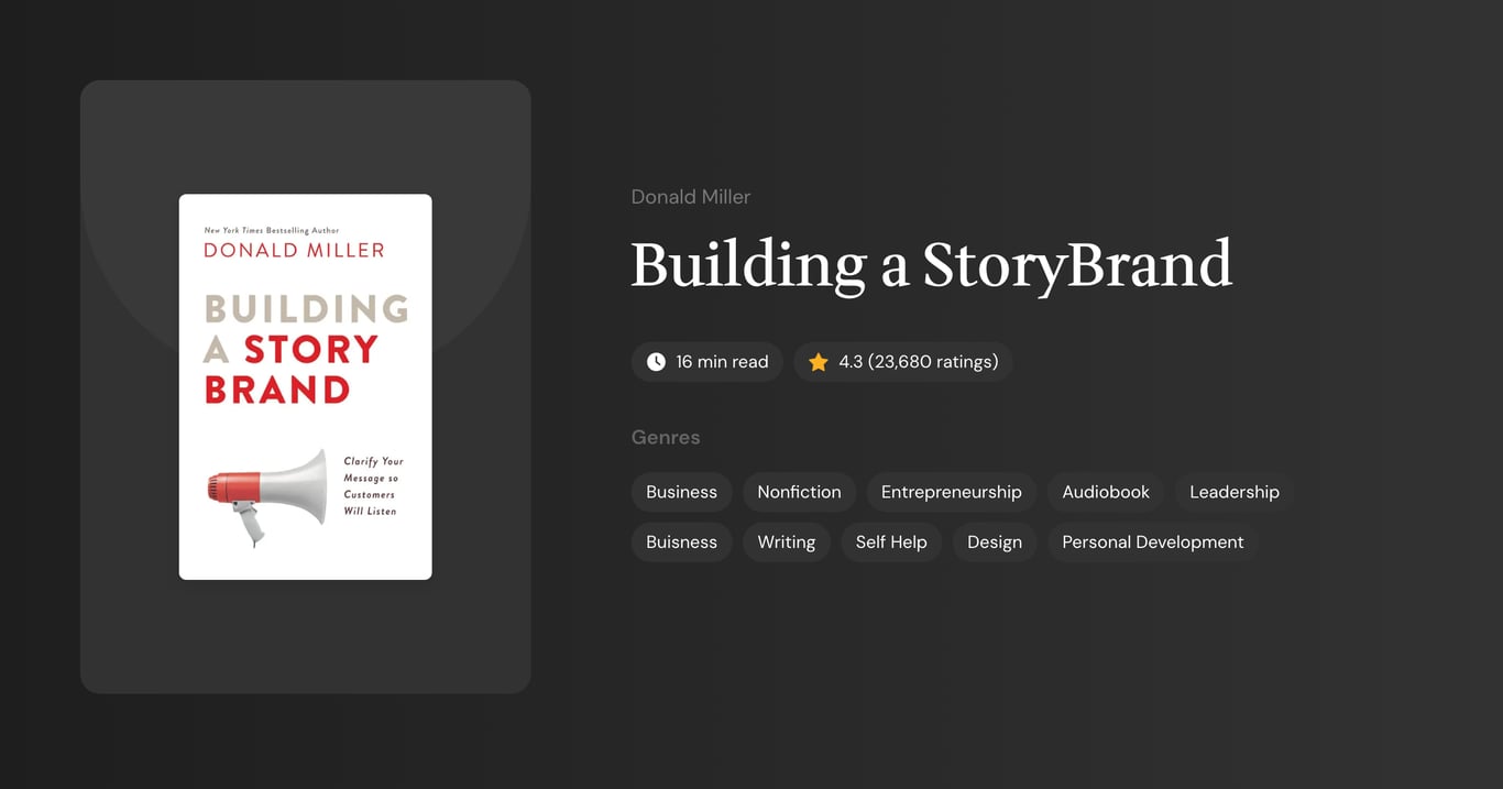Building a StoryBrand Book Summary
