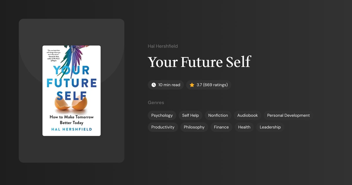 Your Future Self Book Summary