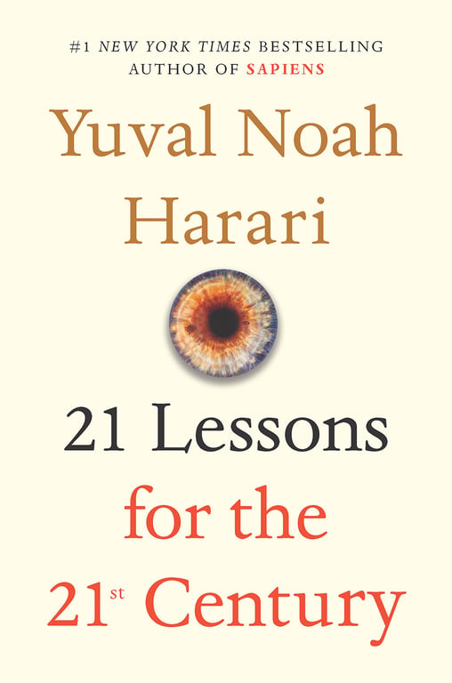 Book cover of 21 Lessons for the 21st Century by Yuval Noah Harari