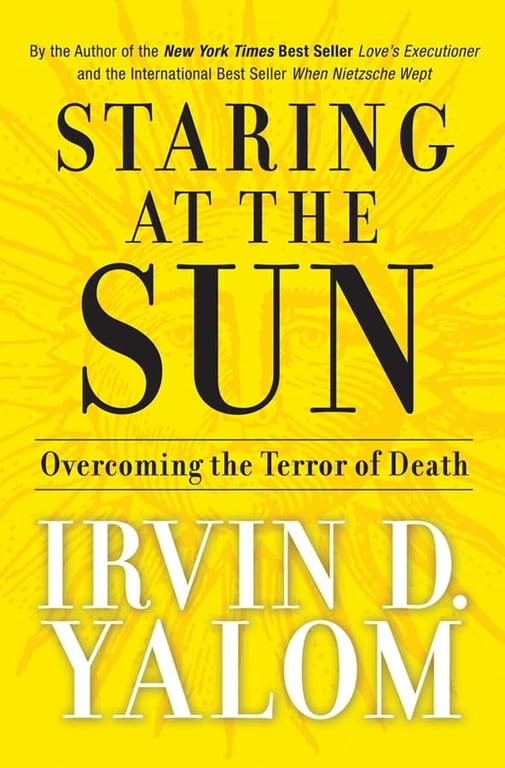 Book cover of Staring at the Sun by Irvin D. Yalom