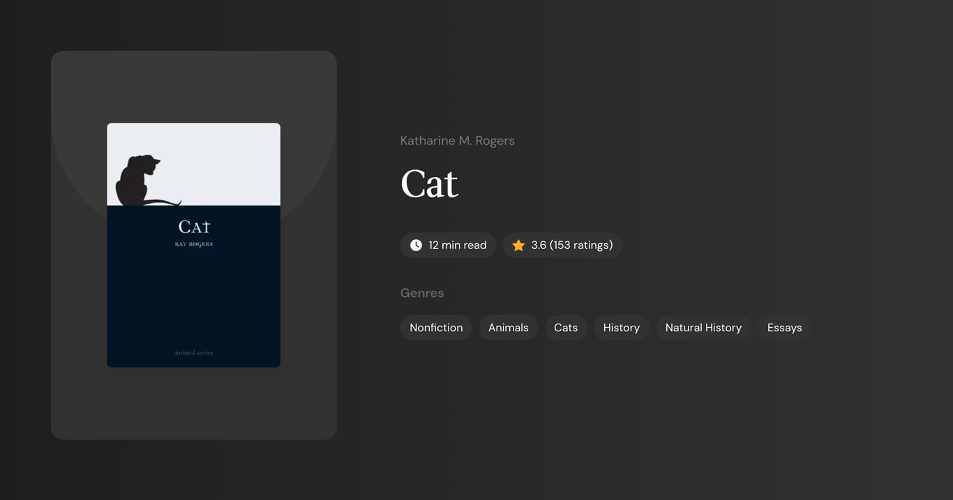 Cat Book Summary