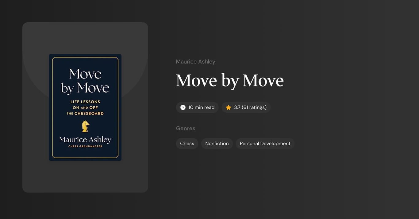 Move by Move Book Summary