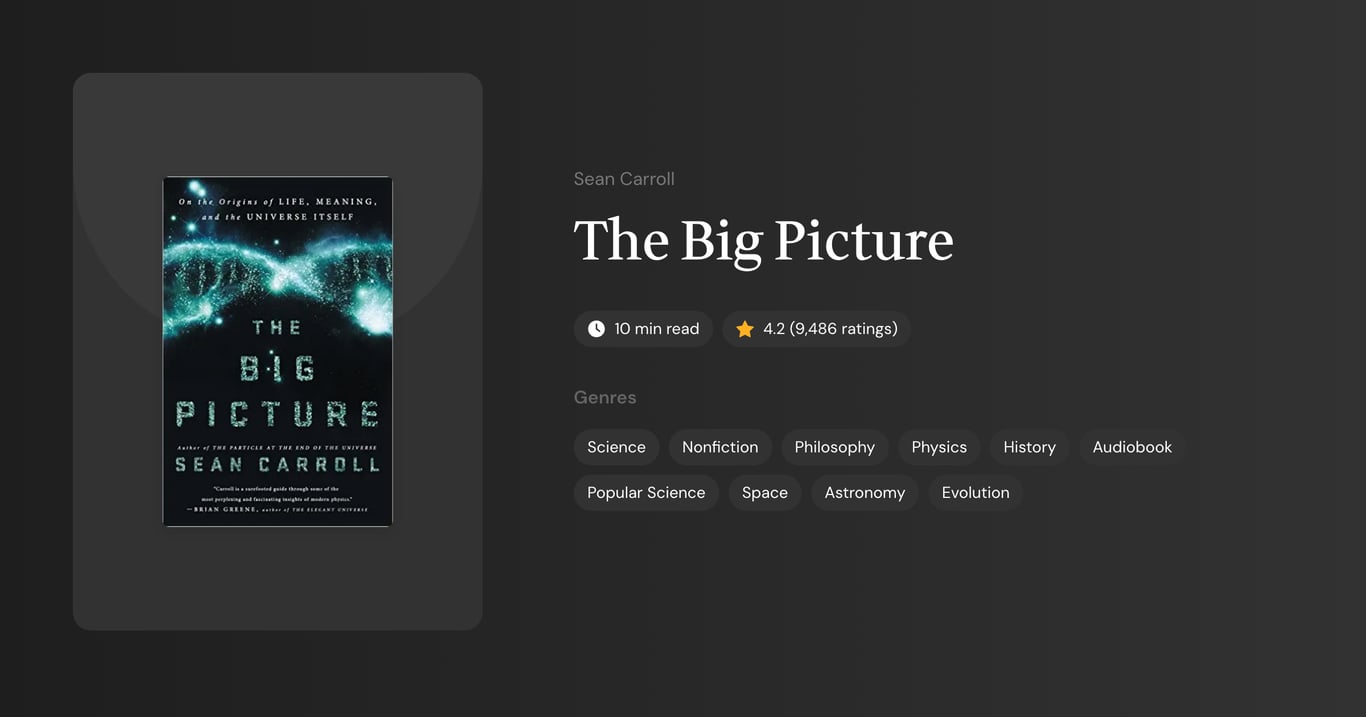 The Big Picture Book Summary