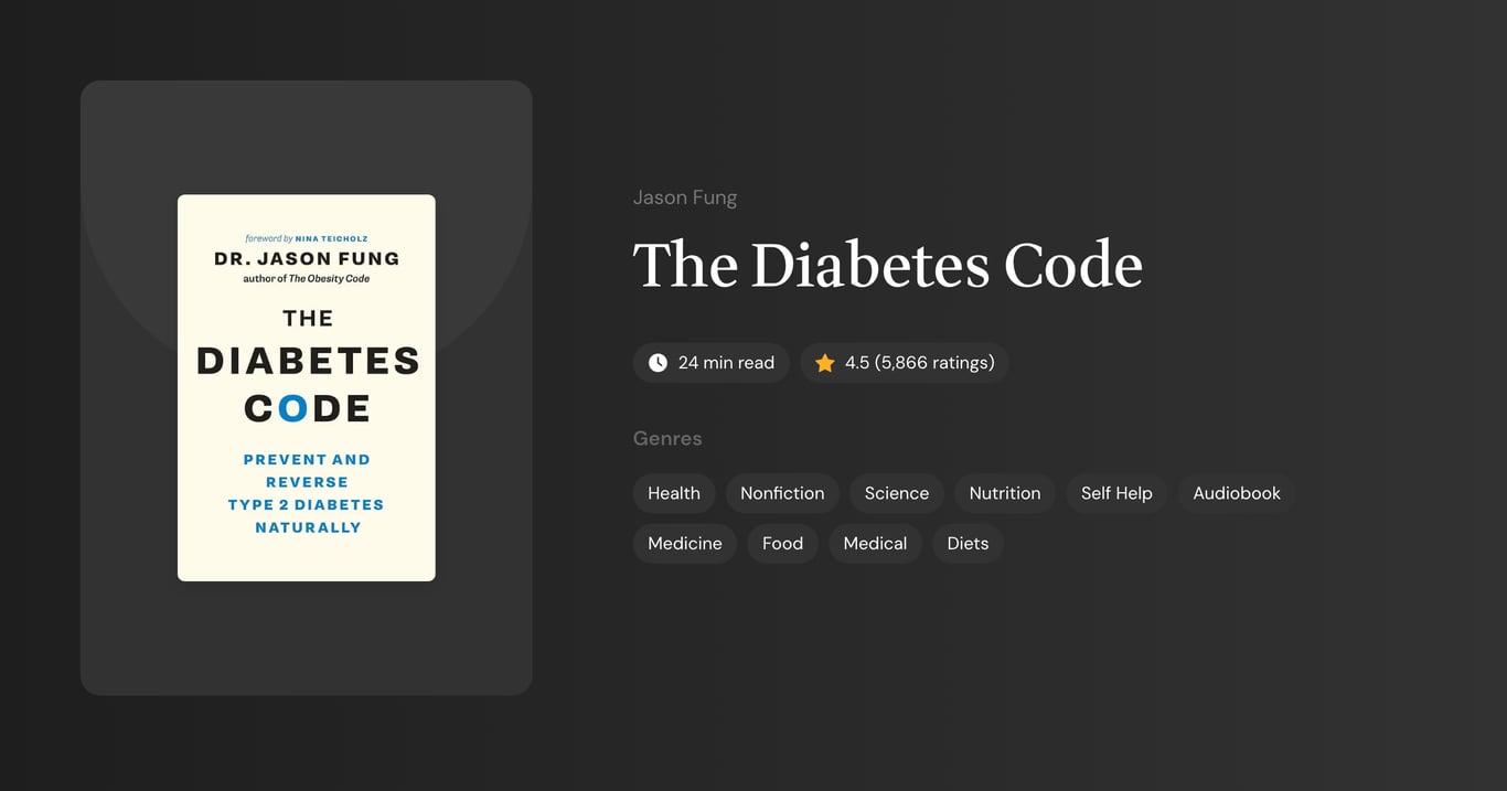 The Diabetes Code Book Summary