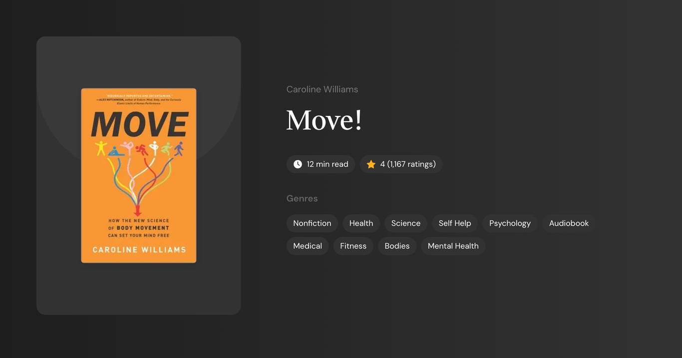 Move! Book Summary