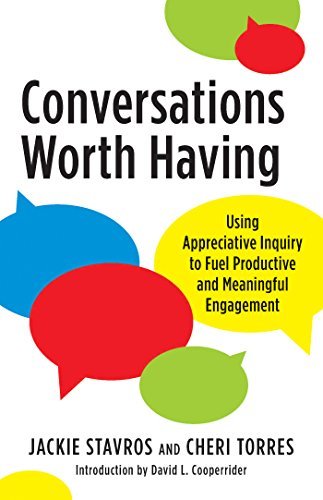 Book cover of Conversations Worth Having by Jackie Stavros