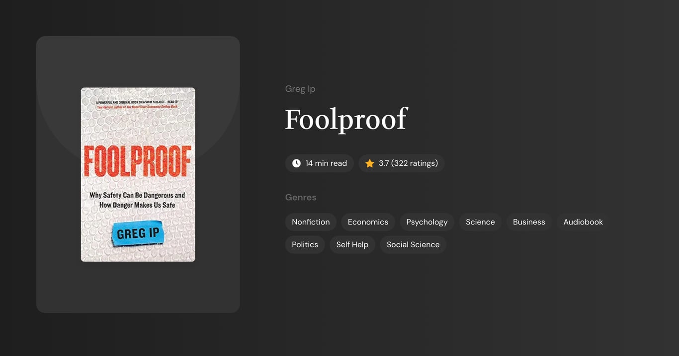 Foolproof Book Summary