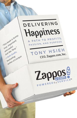 Book cover of Delivering Happiness by Tony Hsieh