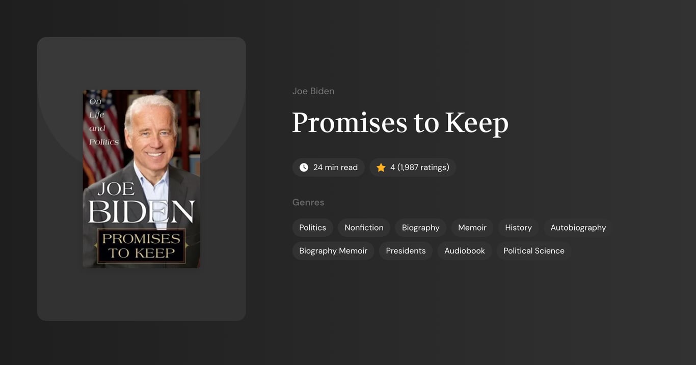 Promises to Keep Book Summary