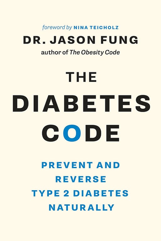 Book cover of The Diabetes Code by Jason Fung