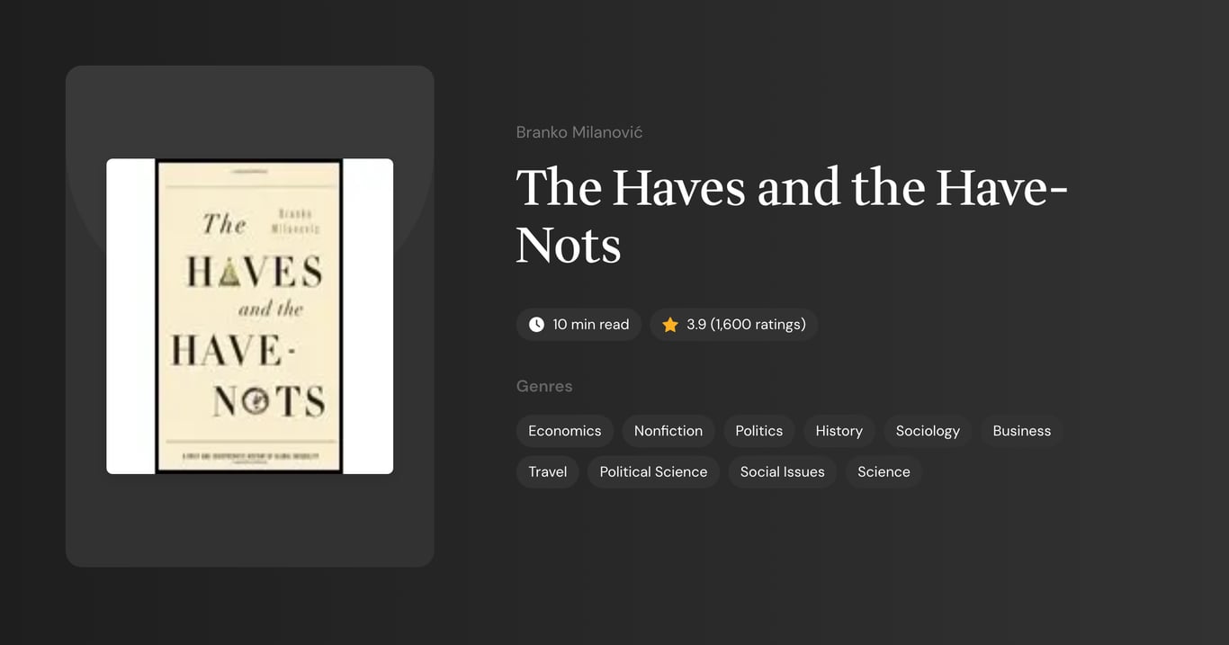 The Haves and the Have-Nots Book Summary