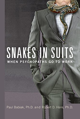 Book cover of Snakes in Suits by Paul Babiak