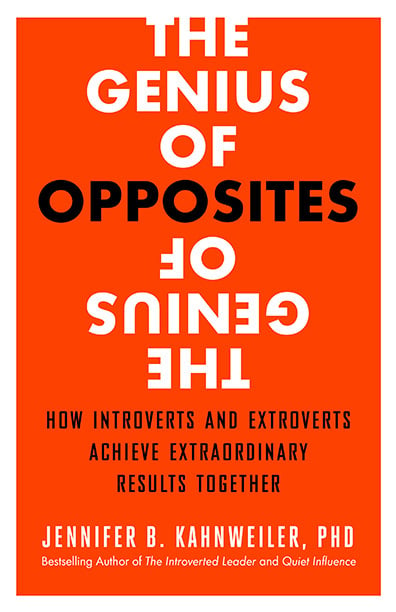 Book cover of The Genius of Opposites by Jennifer Kahnweiler