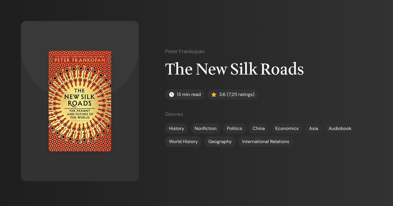 The New Silk Roads Book Summary