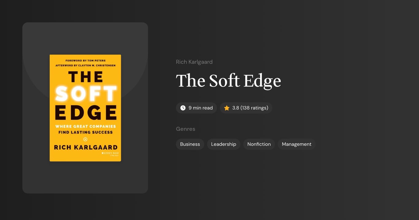 The Soft Edge Book Summary