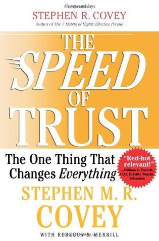 Book cover of The Speed of Trust by Stephen R. Covey