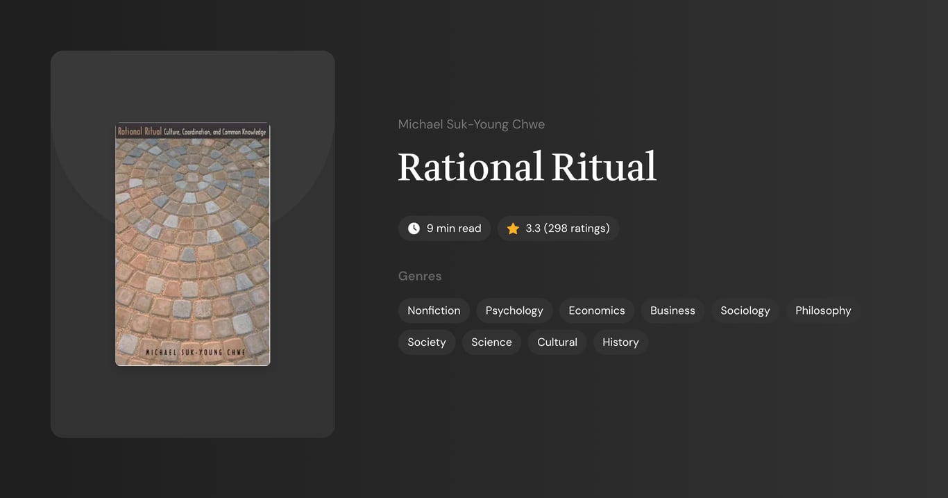 Rational Ritual Book Summary