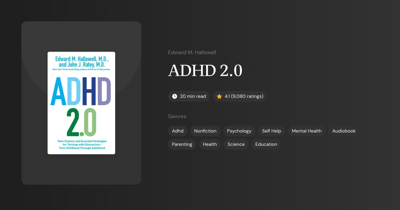 ADHD 2.0 Book Summary