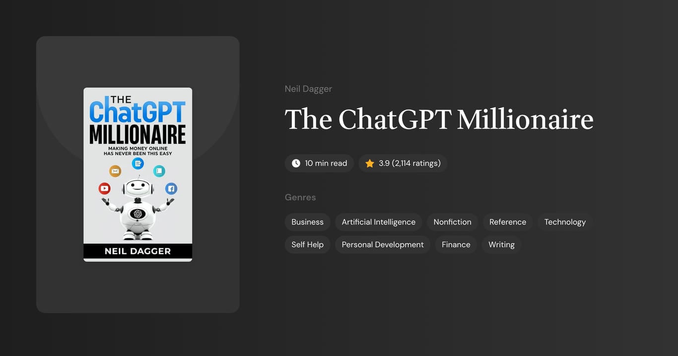 The ChatGPT Millionaire Book Summary