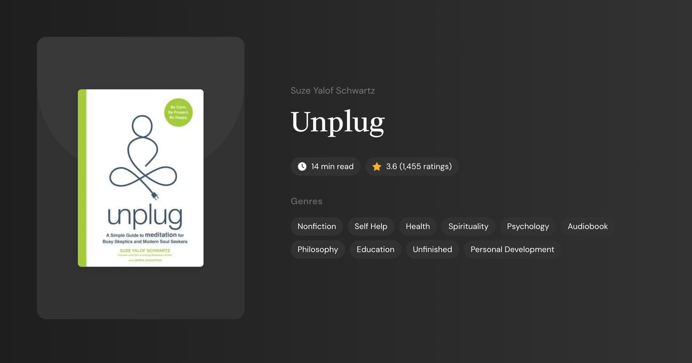 Unplug Book Summary