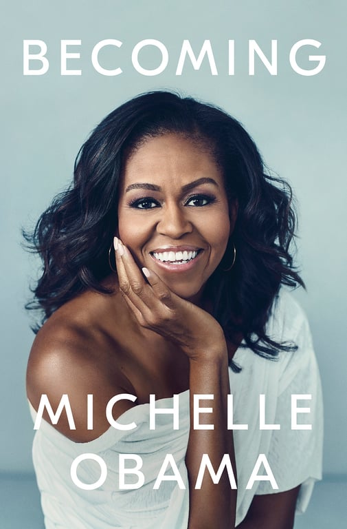 Book cover of Becoming by Michelle Obama